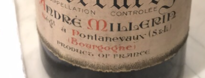 (image for) Andre Millerin CHARMES CHAMBERTIN 1968 Vsbs